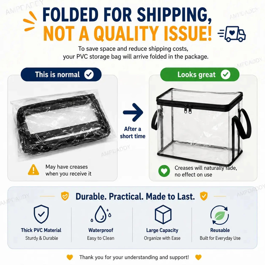 Premium Heavy-Duty Clear Plastic Storage Box with Hinged Lid - High-Capacity Organizer for Home, Moving, and Attic Use