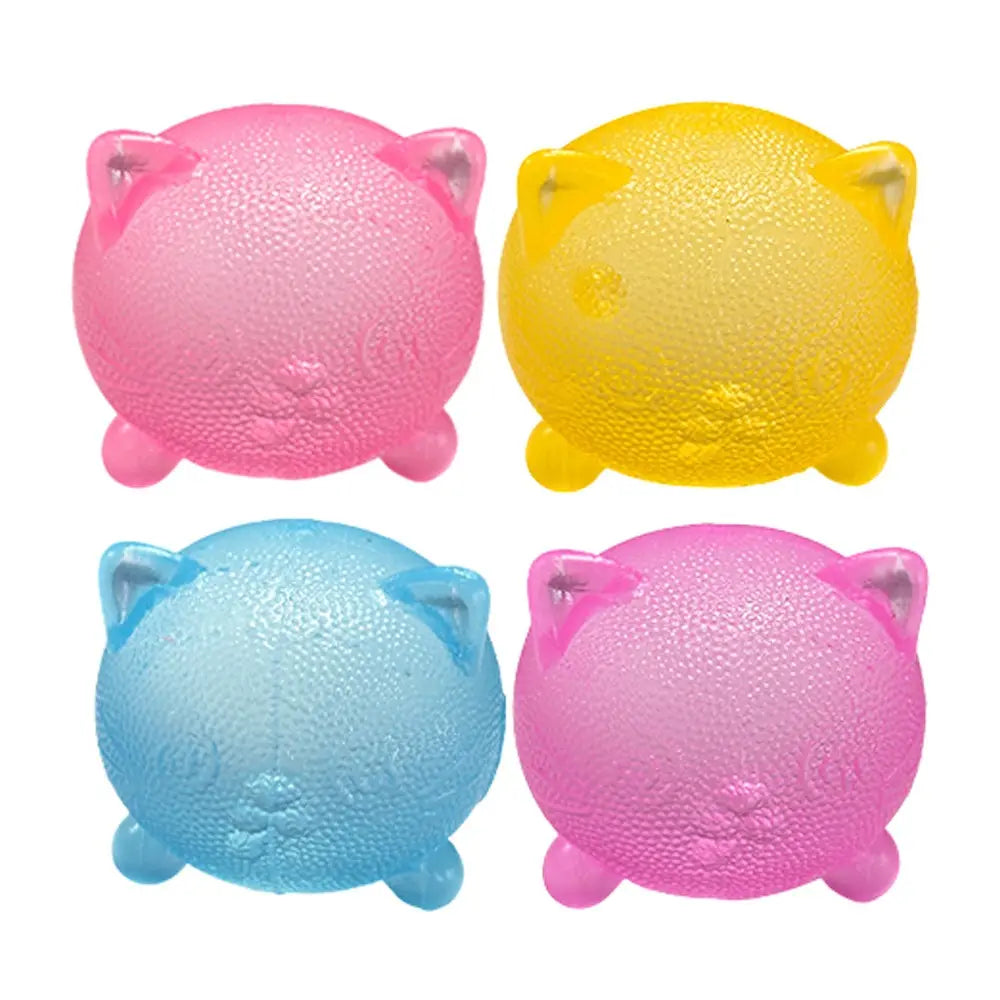 Cool Cat Sensory Squeeze Toy - Soft Mini Stress Ball for Relaxation and Party Favors, Ideal Birthday Gift and Stress Relief Solution