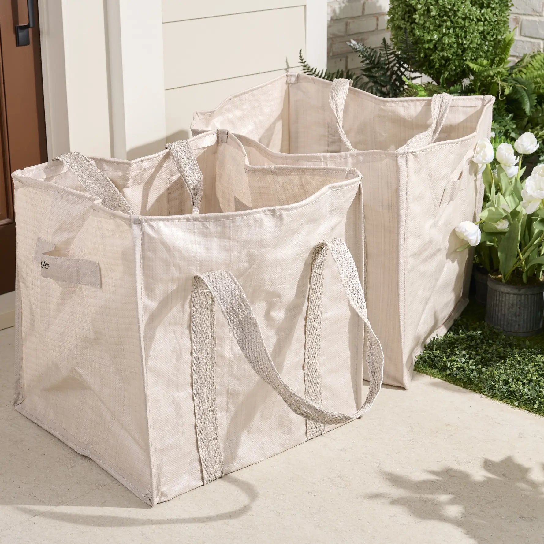 Martha Stewart Set of Two Durable Reusable Outdoor Leaf Bags