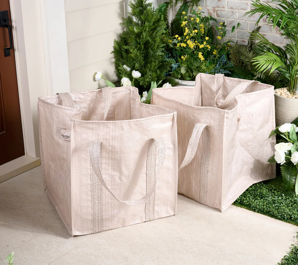 Martha Stewart Set of Two Durable Reusable Outdoor Leaf Bags