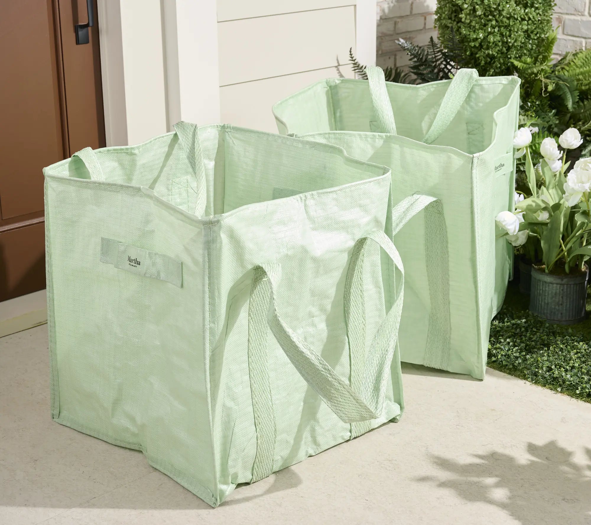 Martha Stewart Set of Two Durable Reusable Outdoor Leaf Bags